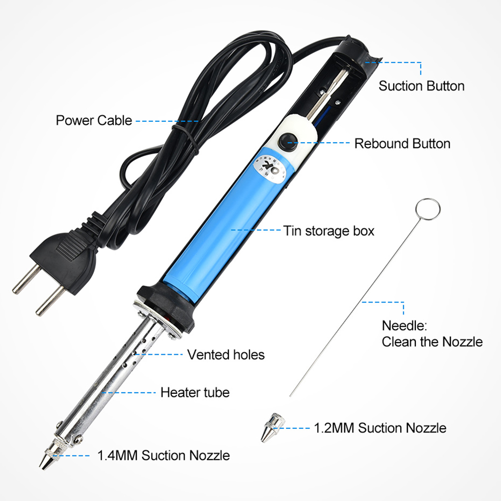 AC 110V/220V Điện Tín Hút Hút  - đánh giá và giá Desoldering Pump Electric Vacuum Station